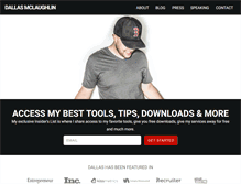 Tablet Screenshot of dallasmclaughlin.com